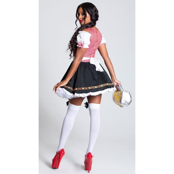 NEW Beer Garden Babe Oktoberfest Costume SZ Large Halloween MSRP $58 DEFECT - Picture 3 of 4